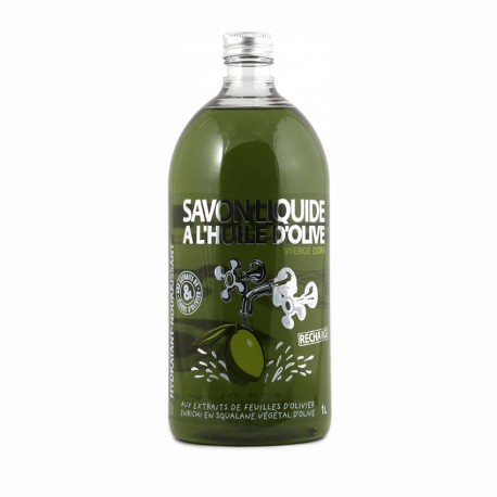 Recharge savon liquide à l'huile d'olive vierge extra  1 L